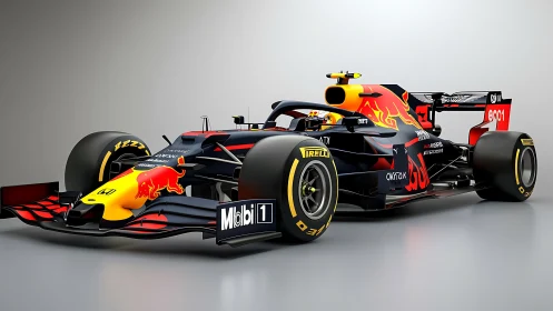 Sleek racing machine poised for speed and bold track battles.