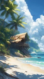 Sanctuary on stilts: Where jungle whispers meet turquoise dreams.