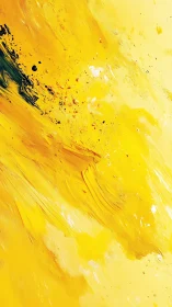 Sunlit yellow paint splash dancing across the canvas.