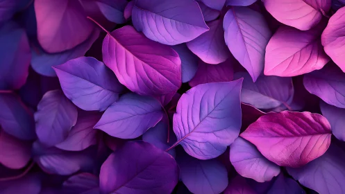 Chromatic macro foliage array in violet-magenta spectral gradients.