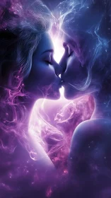 Luminous Kiss: Digital Union of Souls.