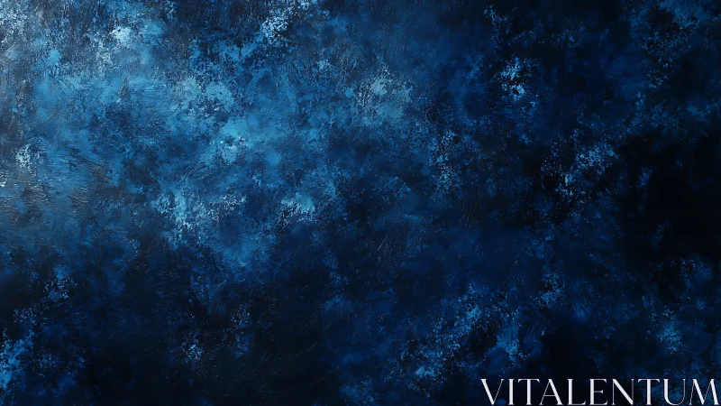 Midnight blue abstract texture evokes deep cosmic calm