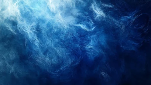 Ethereal Blue Abstract Texture With Soft Swirling Light Effects.
