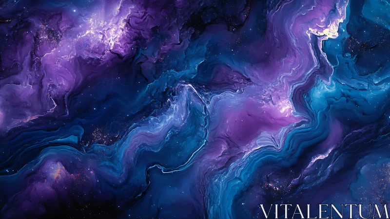 Nebular fluid dynamics in violet and cyan interstellar clouds