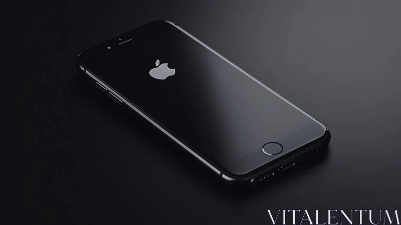 Black iPhone Studio Photography. Sleek Tech Design.