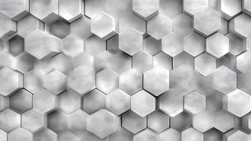 Hexagonal relief surface forms repeating layered structure