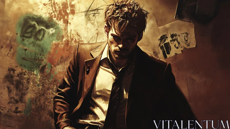 Storm-lit detective slumps into the city’s rusted shadows