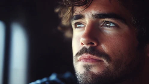 Quiet moment captures a thoughtful young man’s gentle gaze