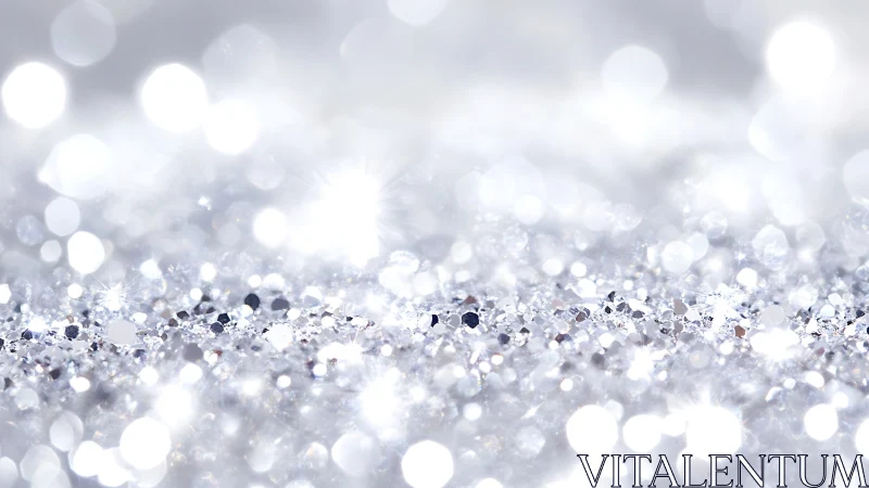 Soft silver sparkle field with dreamy winter shimmer.