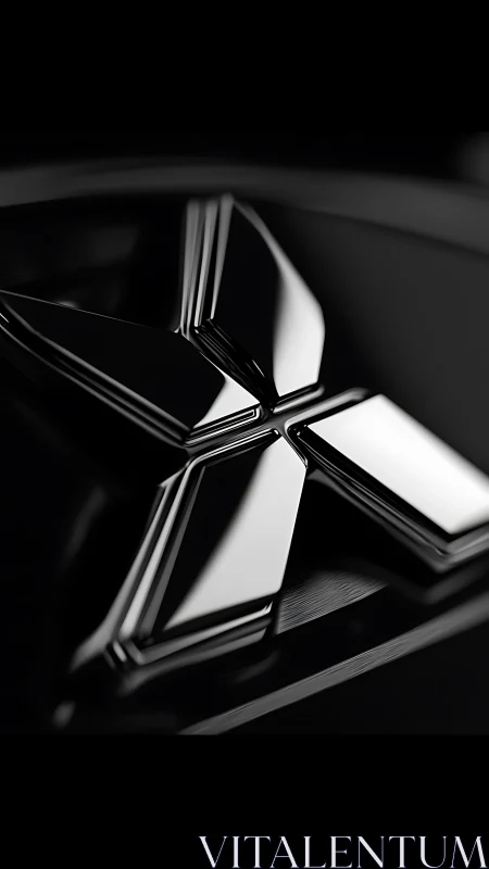 Gleaming metallic X logo shines with bold modern elegance