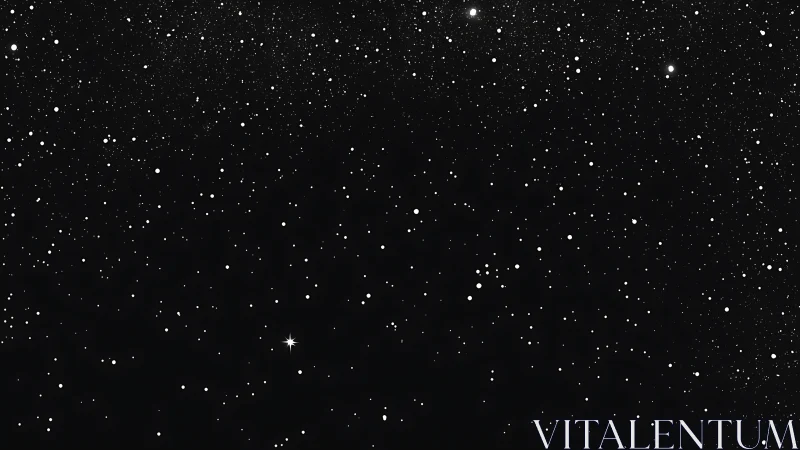 Star-dense cosmic night sky with solitary bright point.