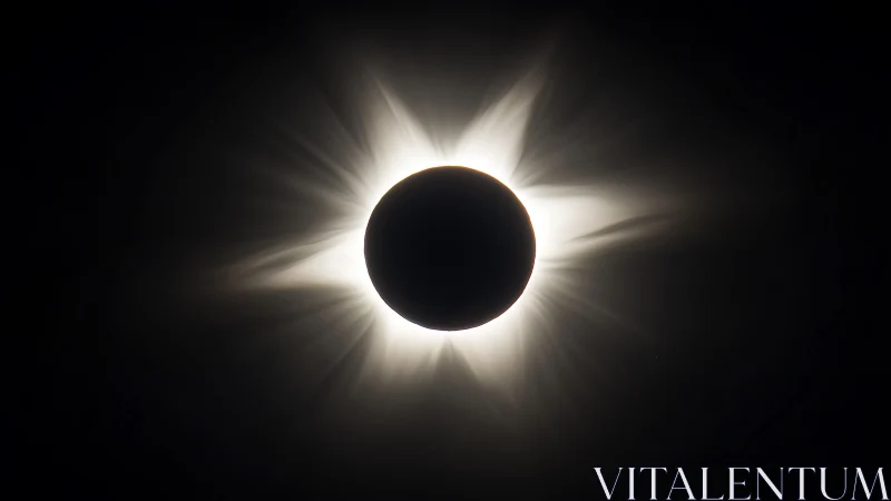 Solar totality captures radial corona in high contrast profile