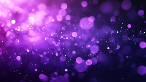 Dreamy Purple Bokeh Abstract Background with Soft Glow Effect.