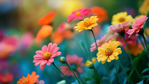 Vibrant Gerbera Daisies: Shallow Depth of Field Floral Study.