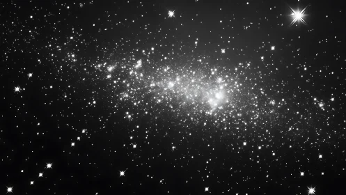 Starlit river of galaxies drifting softly through night.