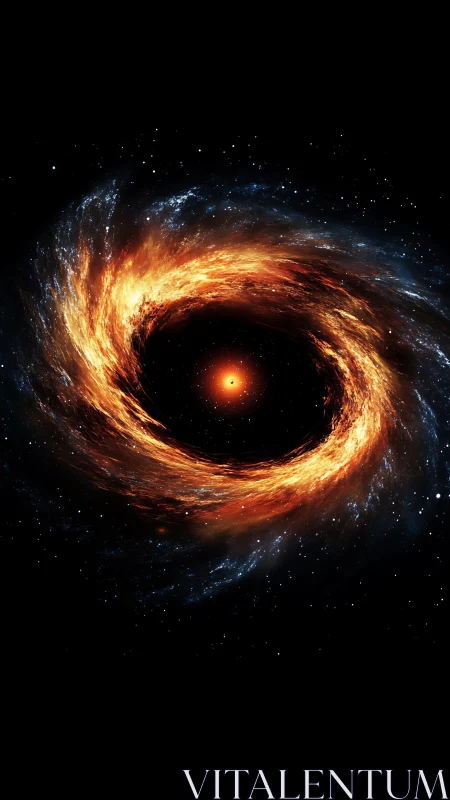 Fiery galactic black hole with swirling accretion disk