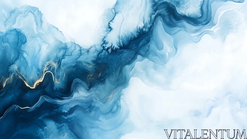 Gentle blue currents drifting through soft cloudlight.