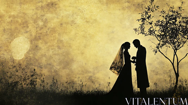 Two Souls Exchange Vows Beneath Golden Twilight's Embrace