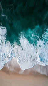 Aerial study of breaking ocean waves over minimal shoreline