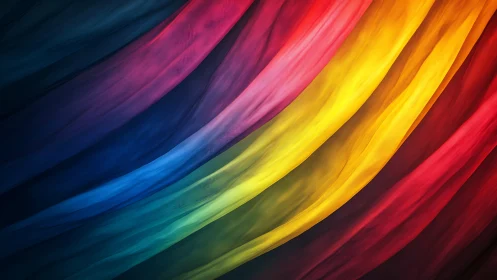 Diagonal spectral fabric waves show layered translucent gradients