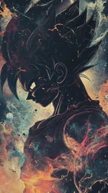 Cosmic warrior standing steady in swirling starfire glow.