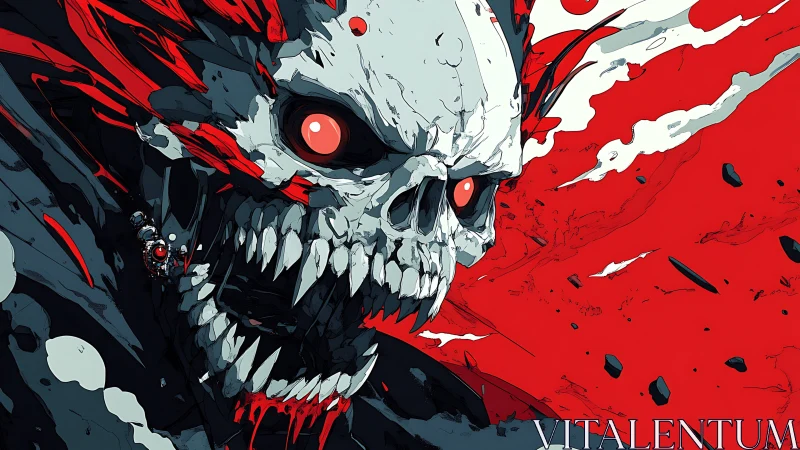 Bloodstorm Revenant erupts from scarlet cosmic rupture.