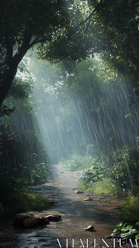 Bamboo Cathedral Welcomes Rainfall Through Sacred Canopy