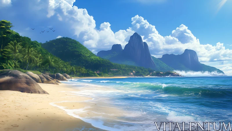 Volcanic Island Paradise. Crystalline Waters Meet Granite Peaks.