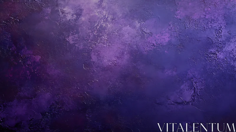 Deep violet textured wall evokes moody abstract atmosphere.