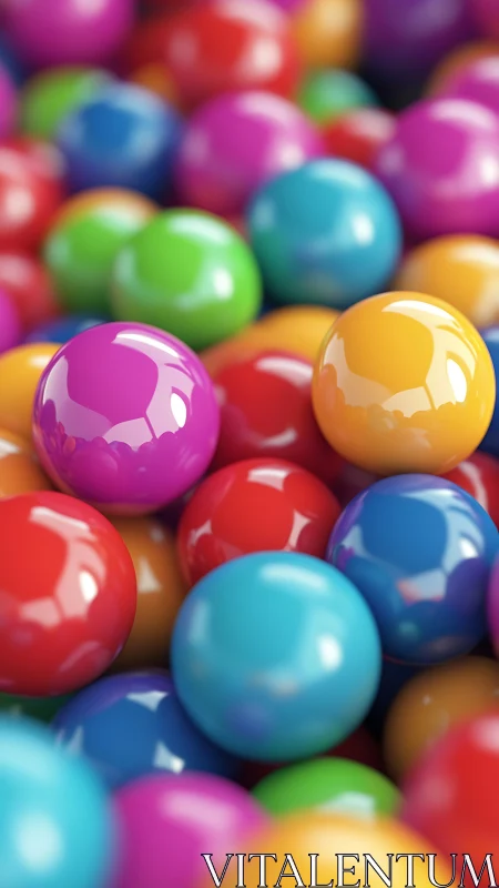 Radiant Spheres Dance in Chromatic Harmony.