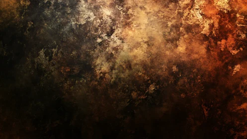 Grunge corrosion texture with mottled rust gradients and dark vignetting