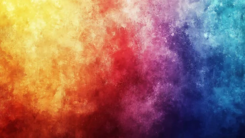 Vibrant textured gradient merges warm and cool color spectrums