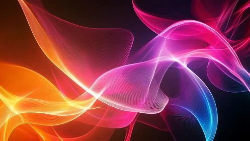 Spectral spline waveforms in luminous multi-chromatic motion.