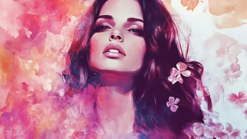 Velvet petals ascend as a painted muse blooms from color