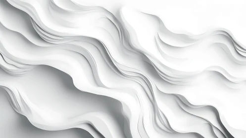 Layered white relief topology with fluid stratified contours.