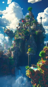 Verdant Megastructure Pierces Clouds in Impossible Geometry