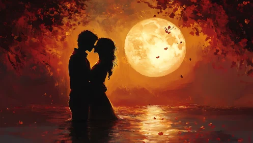 Two Hearts Dance in Autumn's Glow.