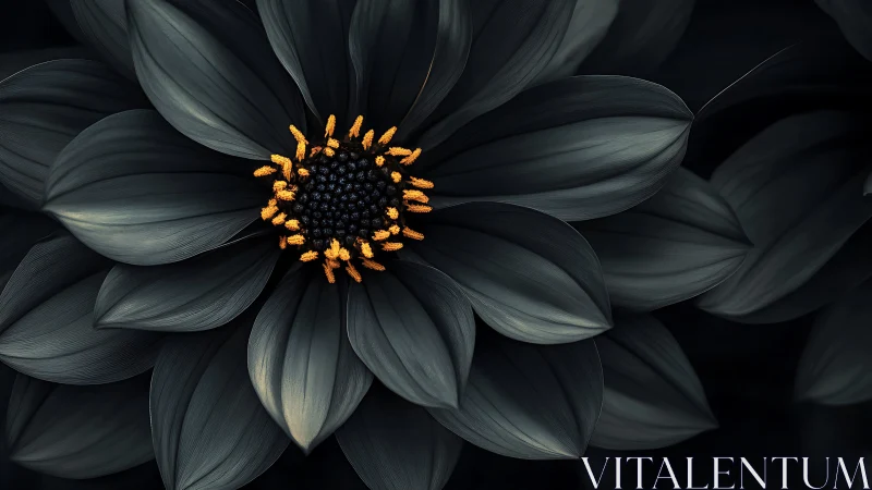 Dark Petals, Golden Heart: A Bloom's Quiet Drama.