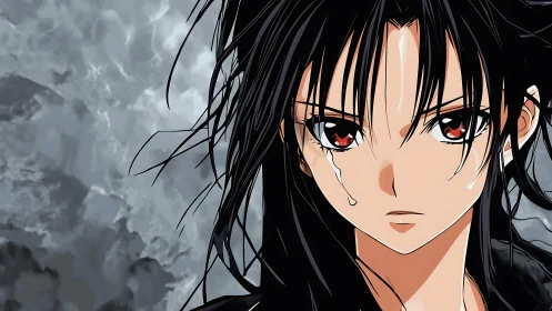 Storm-eyed warrior studies grief like incoming weather