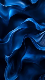 Midnight silk currents drift like luminous ocean canyons