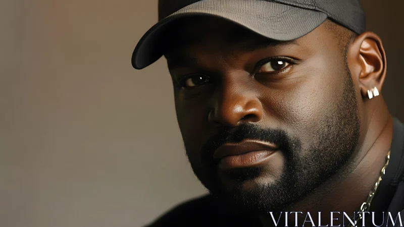 Photorealistic close-up portrait with shallow depth of field.