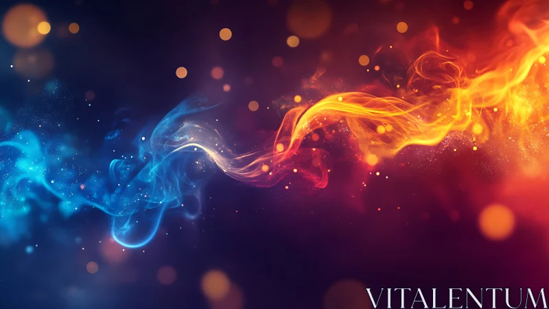 Bichromatic Fluid Dynamics: Blue-Red Energy Stream Vortex Composition