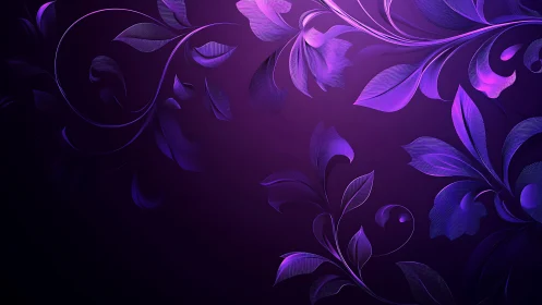 Luminescent Floral Composition: Digital Botanical Design.