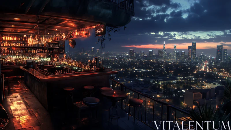 Skyline spirits and velvet dusk at the glowing rooftop bar.