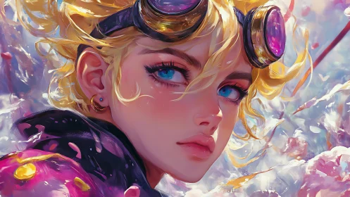 Bright eyed sky explorer gazes ahead with quiet courage