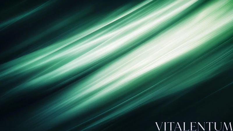 Abstract green light streaks digital background with smooth motion.