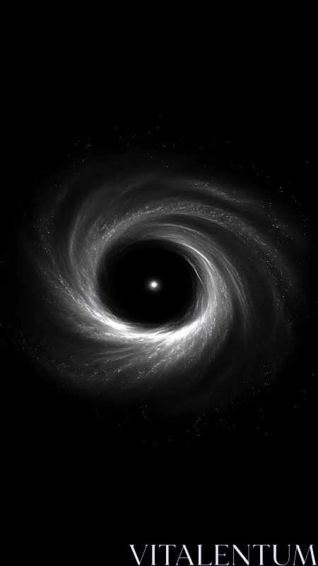 Black hole vortex glows with luminous accretion disk