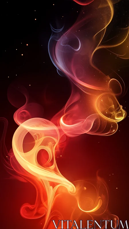 Luminous Dance of Flame and Light in the Cosmic Night