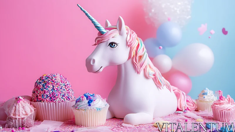 Sugar-sweet unicorn party in dreamy pastel colors.