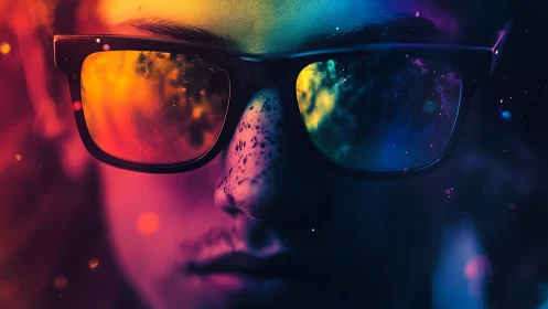 Galactic reflections rewrite nightlife inside mirrored shades